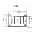 Trasformatore monofase ei laminazione EI66